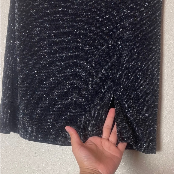Urban outfitters Y2K  Black Glitter Mini Skirt - Picture 2 of 6